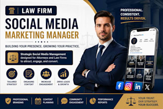 be your law firm social media marketing manager for attorneys