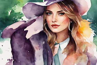 create you an amazing watercolor illustration