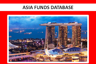 provide asia institutional fund database for capital raising