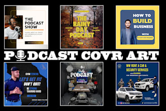 design a professional podcast cover art
