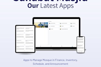 create inventory and finance app for mosque