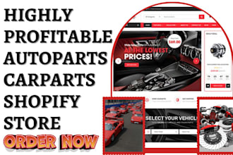 build auto parts shopify car parts store automobile automotive ecommerce website