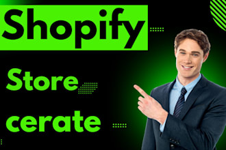 cerate shopify store, shopify banner, shopify drop shipping  store