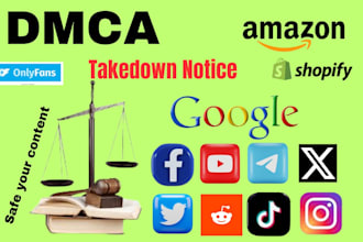 send dmca takedown notice to remove facebook reddit tiktok google instagram