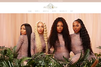 do beauty website, hair extension shopify store, hair website, spa website