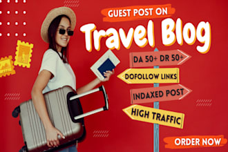 provide travel backlinks on high authority travel blogs