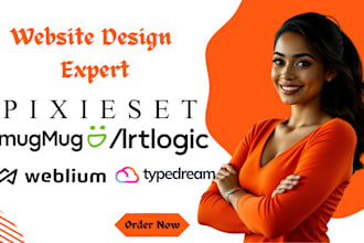 design website on pixieset smugmug artlogic typedream weblium
