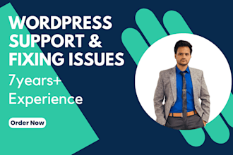 do wordpress support, debugging, help, fix critical errors and issues