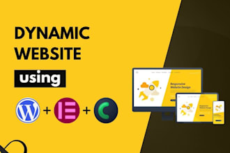 do dynamic website, ecommerce website by elementor pro, crocoblock, jet engine