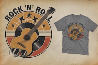 do badge vintage illustration retro logo design and t shirt