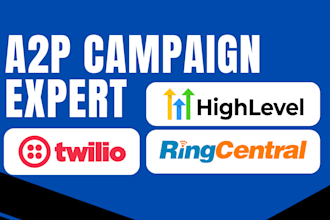 do a2p 10dlc, a2p registration on twilio, gohighlevel, ringcentral