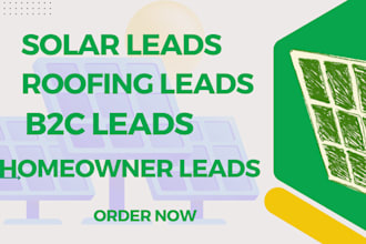 generate solar leads roofing leads and homeowner leads for your busines boosting