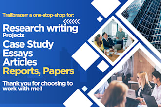 research, write, a report, case study, article review, n project white paper