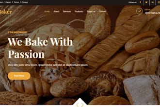 design money making pastries shopify ice cream store bakery website cake store