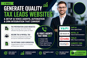 generate quality income tax, payroll tax preparation, tax returns leads website