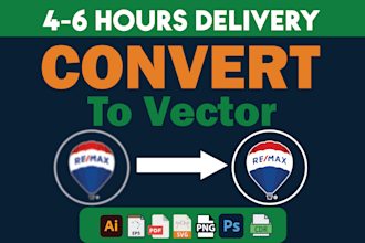 do redraw ,vector tracing, recreate your logo or image, convert to vectorize