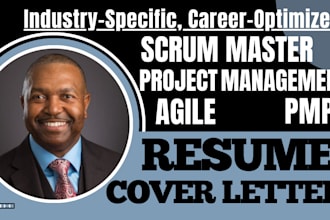 write scrum master resume, project management resume, agile resume, pmp resume