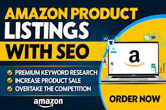 write amazon product listing description and SEO amazon fba listing optimization