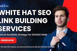 white hat SEO backlinks building manual strategy for serp