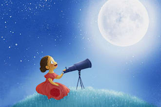 write and illustrate african american children story book illustration