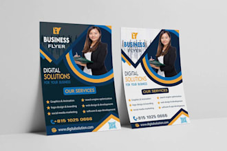 create business flyers, event flyers, brochure designs,