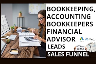 generate bookkeeping, accounting, financial advisor leads, bookkeeper website
