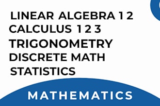 teach you math, discrete math, trigonometry, linear algebra 1 2, calculus 1 2 3