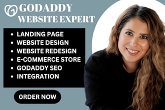 godaddy website design godaddy website redesign landing page website design