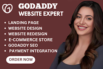 godaddy website design godaddy website redesign landing page website design