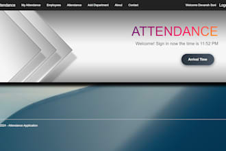 attendance management system aspnet framework