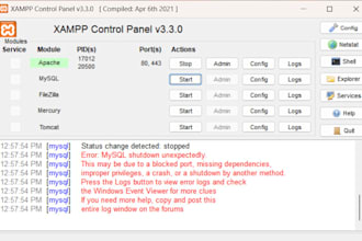 install, configure, and troubleshoot xampp