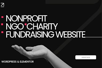 create professional nonprofit website design with wordpress and elementor