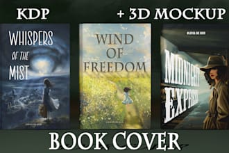 do professional book cover design, ebook, paperback, kdp