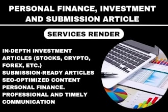 write personal finance, investment and submission article