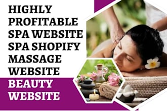 design spa website massage therapy website beauty website yoga website