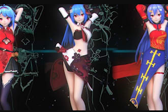 create, edit, fix or rigging any 3d model, including mmd and vrchat