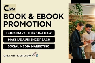 do a book promotion for book and ebook to a massive audience for book sales