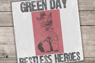 make a vintage grunge album cover or single artwork