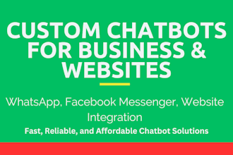 build a custom chatbot at the lowest price