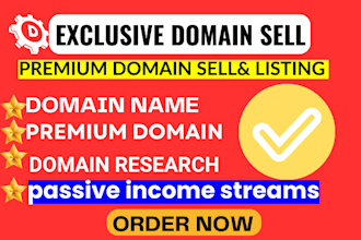 submit you with premium worthy domain to sell at 600 for more passive income