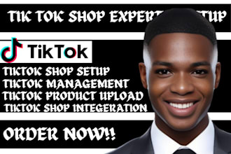 setup tik tok shop or tiktok products upload or tiktok shop and shopify cro