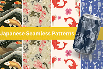 design seamless japanese patterns