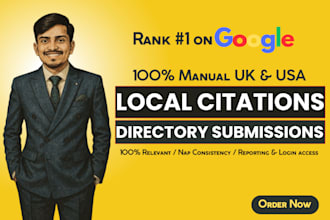 do 350 best usa uk local business citations building and directory submissions