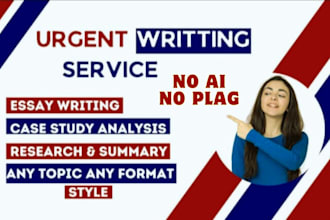 do urgent essay writing as an essay writer expert