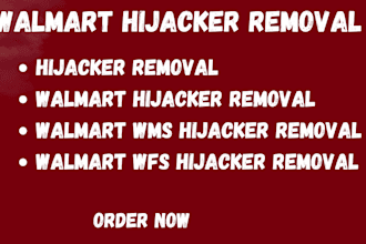 remove walmart hijacker with protection from walmart listing