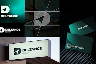 design a modern and professional logo and brand identity