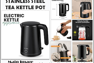 design amazon, shopify, ebay, etsy product listing images design, pictures