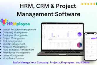 develop hrm, crm and project management software
