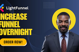 create a professional light funnel landing page