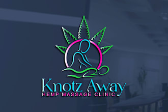 design massage therapy wellness spa skin care yoga logo design